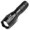 Cross Border T6 Strong Light Flashlight LED Aluminum Alloy Telescopic Zoom USB Charging Outdoor Searchlight Remote Flashlight