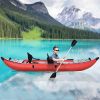 2 Persons Inflatable Kayak Set with Paddle & Air Pump Fishing Kayak Foldable