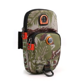 Outdoor Arm Bag; Sports Running Phone Pouch; Women's Nylon Coin Purse With Earphone Hole (Color: Camouflage)